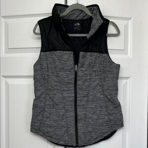 The North Face Charcoal and Black Quilted Vest